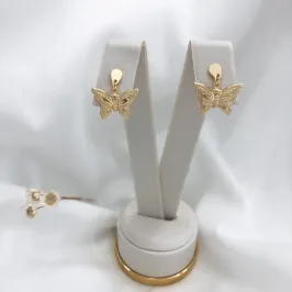 BRINCO BORBOLETA DESENHADA PENDURADA