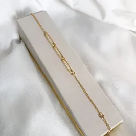 PULSEIRA TRÊS ELOS RETANGULARES