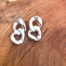 BRINCO DOIS ELOS ROBUSTOS PRATA