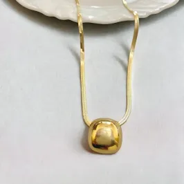 COLAR MALHA FITA COM QUADRADO ARREDONDADO LISO