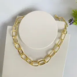 Choker correntaria com elos grandes