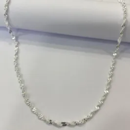 CHOKER MALHA TORCIDA PRATA