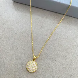 COLAR CÍRCULO CRAVEJADO