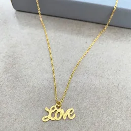 COLAR LOVE MANUSCRITO