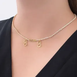 CHOKER RIVIERA REDONDA ESCRITO MÃE C/ DUAS MENINAS