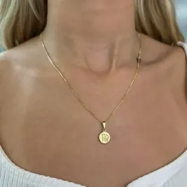 COLAR MEDALHA SIGNO VIRGEM