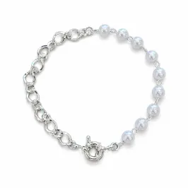 PULSEIRA PEROLAS E MALHA OVAL