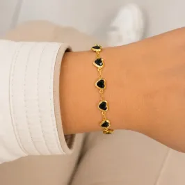 PULSEIRA CORAÇÕES BLACK