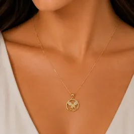 COLAR BORBOLETA LOVE CRAVEJADA