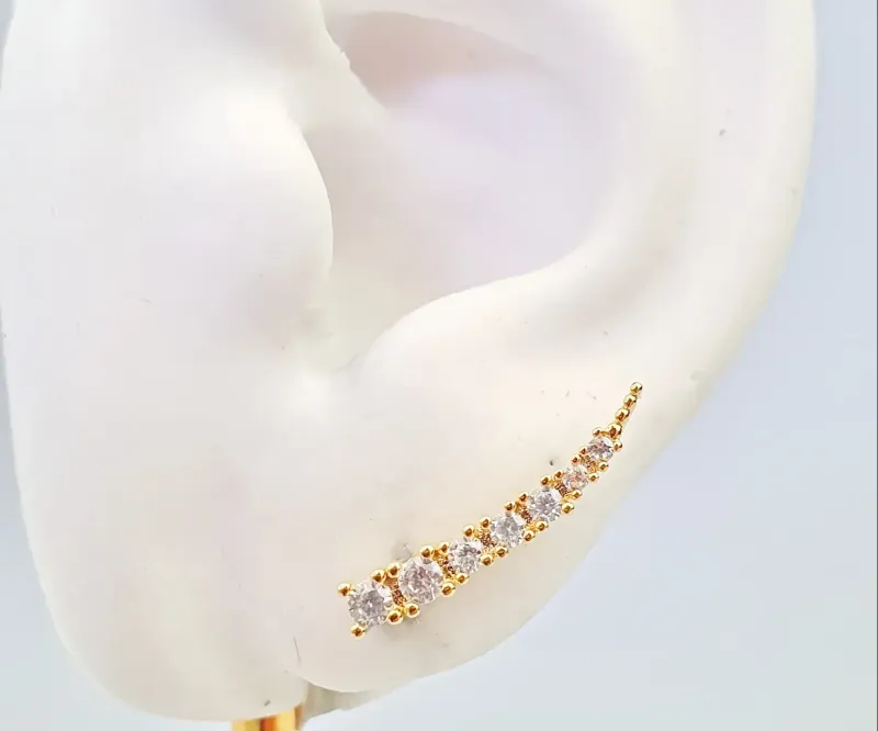 BRINCO EAR HOOK CRAVEJADO