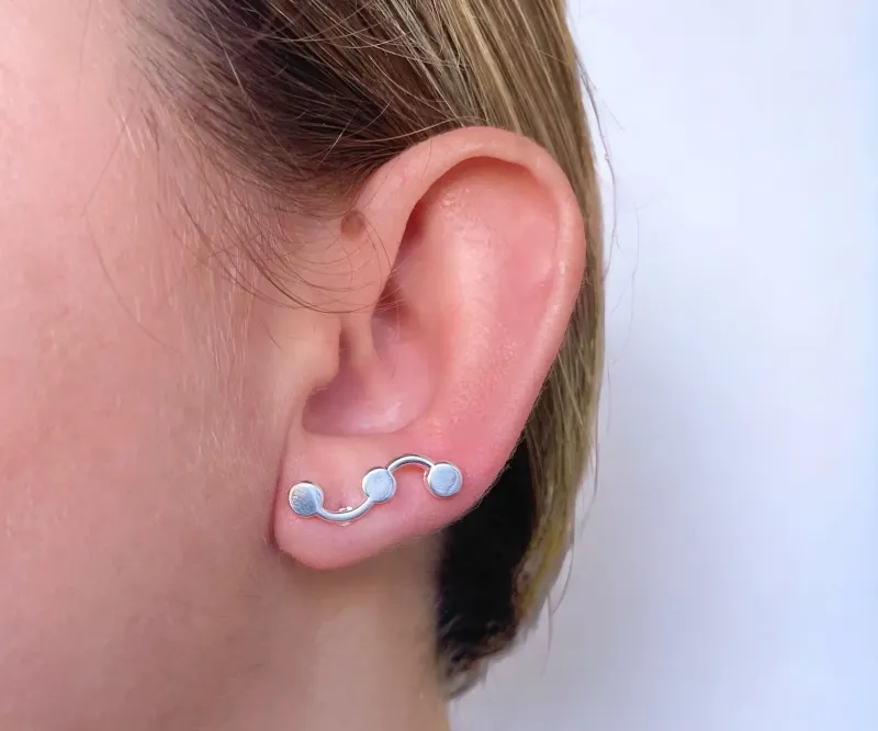 BRINCO EAR CUFF MINI COM 3 CIRCULOS