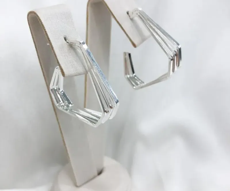 ARGOLA DIAMANTE TRÊS FIOS PRATA