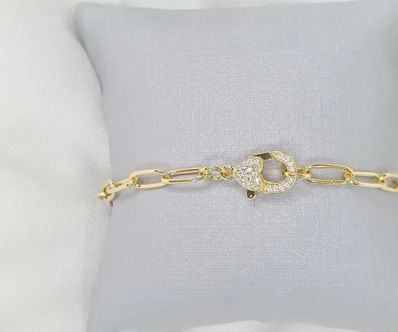 PULSEIRA CARTIER COM FECHO LAGOSTA CRAVEJADO