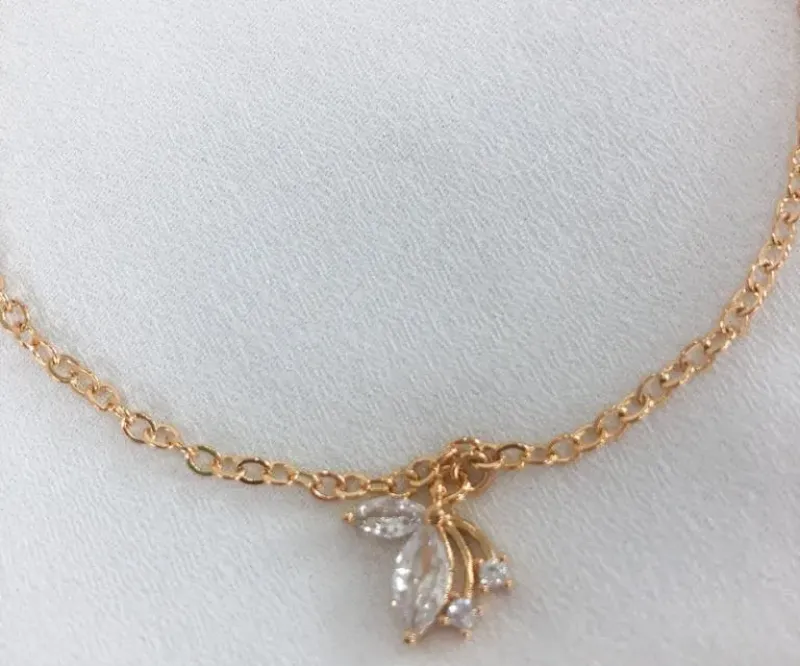 PULSEIRA MEIA BORBOLETA DE ZIRCÔNIA