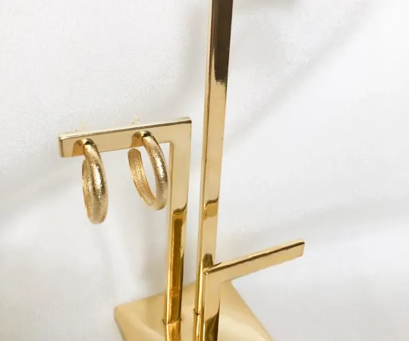 ARGOLA 2cm COM TEXTURA FOSCA