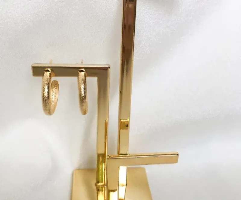 ARGOLA 2cm COM TEXTURA FOSCA