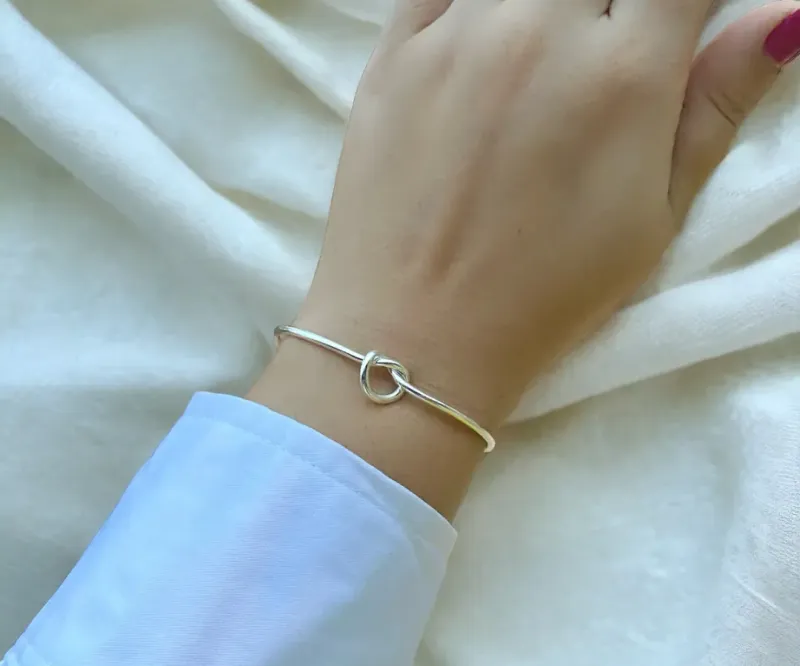 BRACELETE NÓ PRATA