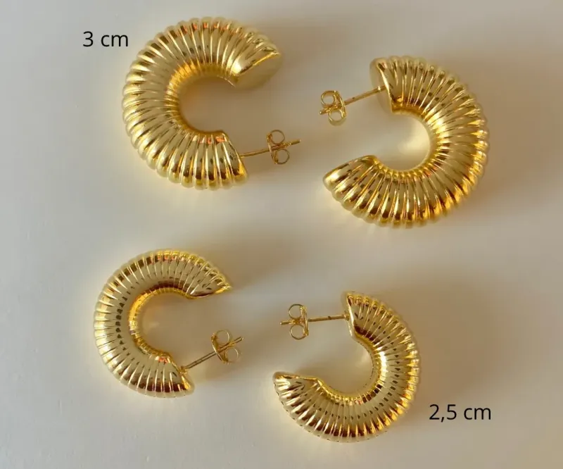 ARGOLA CHUNKY LISTRAS P 2,5cm
