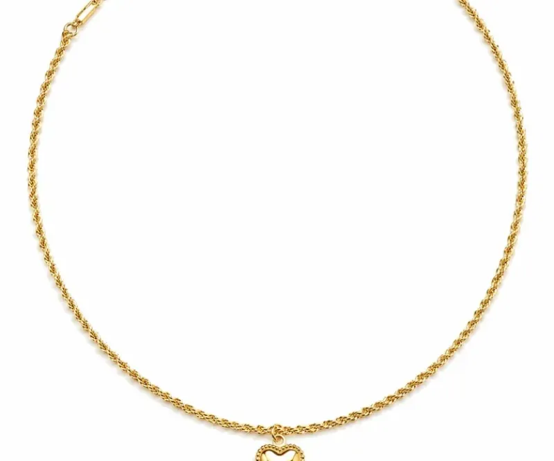 CHOKER CORDÃO BAIANO FINA COM CORAÇÃO