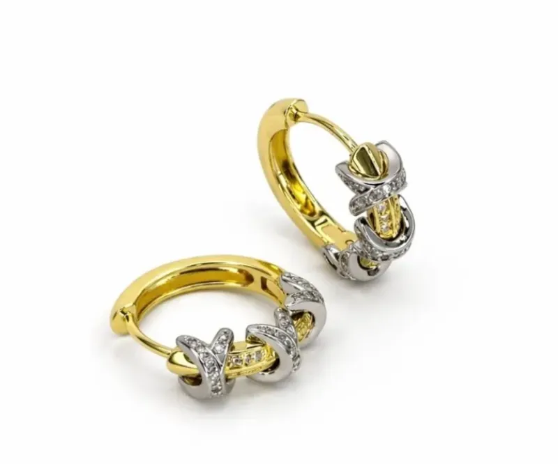 BRINCO ARGOLA CRAVEJADA E DETALHES CRAVEJADOS EM RÓDIO